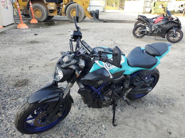 JYARM06Y3FA001862 - 2015 YAMAHA FZ07 C TURQUOISE photo 2