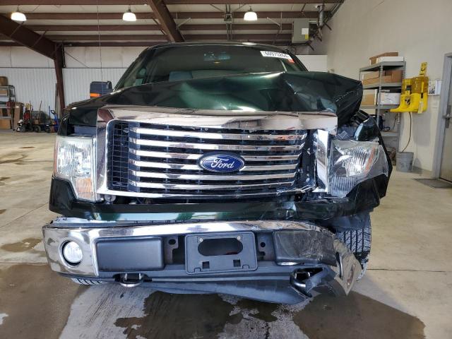 1FTFW1EF1CFC15481 - 2012 FORD F150 SUPERCREW GREEN photo 5