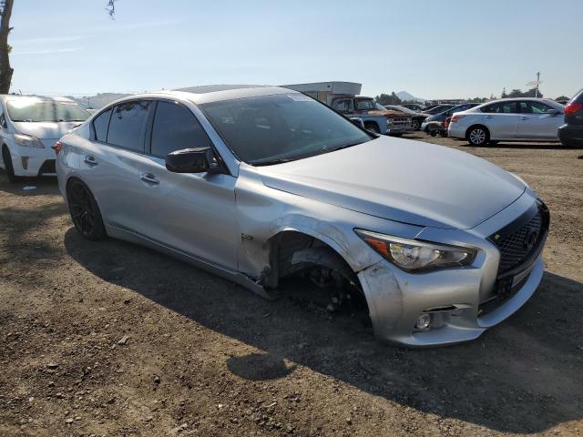 JN1BV7AP6FM342118 - 2015 INFINITI Q50 BASE SILVER photo 4