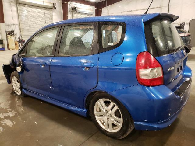 JHMGD37627S054136 - 2007 HONDA FIT S 蓝色 照片 2