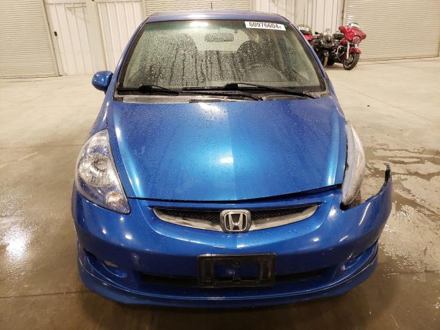 JHMGD37627S054136 - 2007 HONDA FIT S 蓝色 照片 5