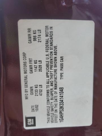 1G4HP52K334141048 - 2003 BUICK LESABRE CUSTOM 栗色 照片 12