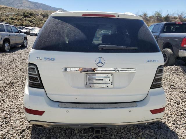 4JGBB8GB0BA638881 - 2011 MERCEDES-BENZ ML 350 4MATIC WHITE photo 6