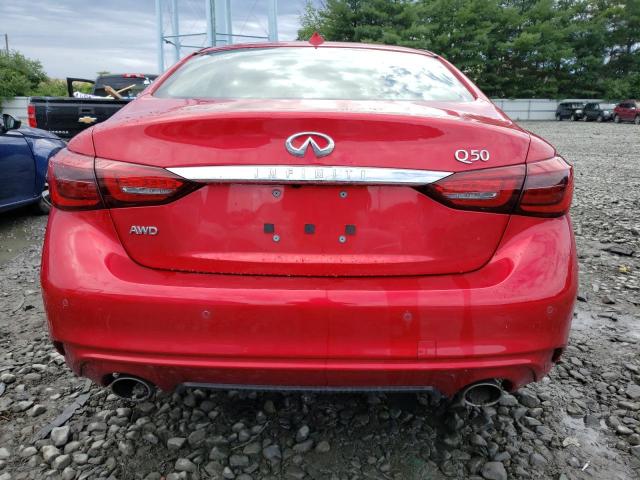 JN1EV7BR0NM342336 - 2022 INFINITI Q50 LUXE RED photo 6