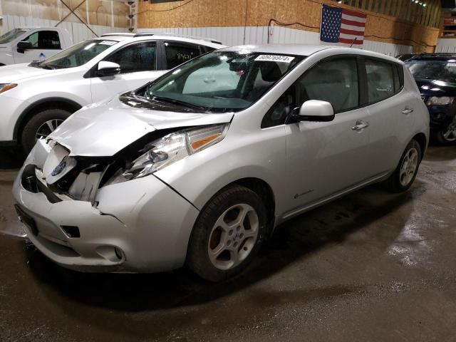 1N4AZ0CP3EC334053 - 2014 NISSAN LEAF S SILVER photo 1