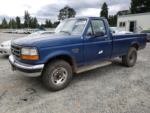 2FTHF25F0SCA57823 - 1995 FORD F250 BLUE photo 1