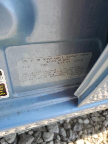 KL1TD62675B296286 - 2005 CHEVROLET AVEO BASE Mavi foto 13