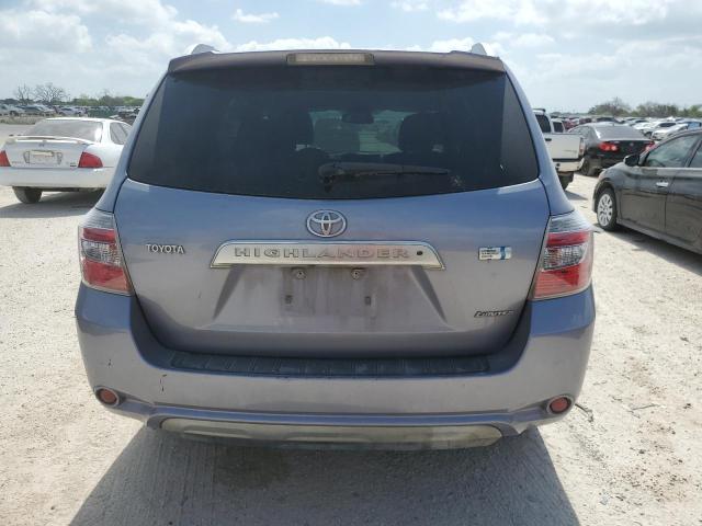 JTEEW44A482011156 - 2008 TOYOTA HIGHLANDER HYBRID LIMITED SILVER photo 6