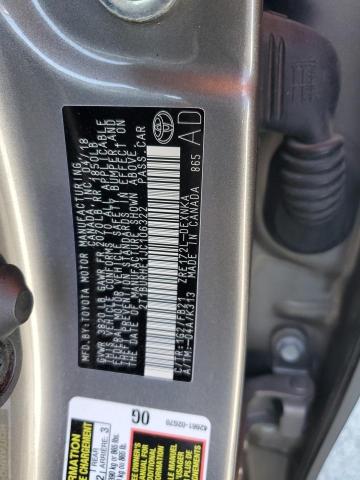 2T1BURHE1JC106322 - 2018 TOYOTA COROLLA L GRAY photo 12