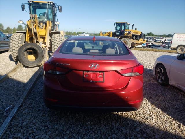 5NPDH4AE3GH700765 - 2016 HYUNDAI ELANTRA SE RED photo 6