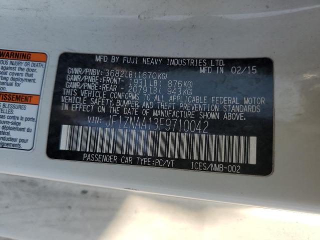 JF1ZNAA13F9710042 - 2015 TOYOTA SCION FR-S თეთრი ფოტო 12