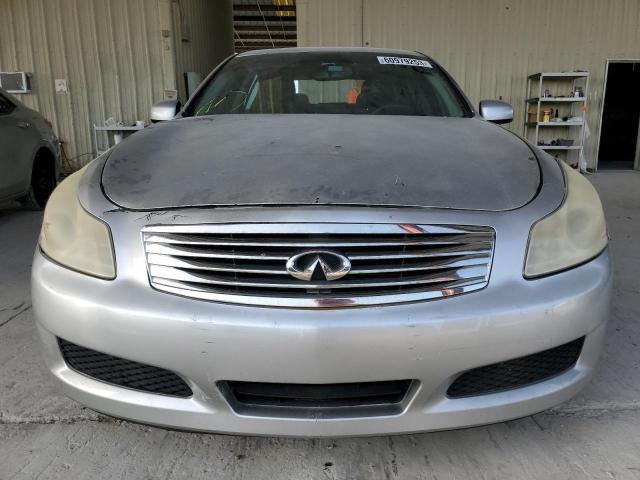 JNKBV61F08M255153 - 2008 INFINITI G35 SILVER photo 5