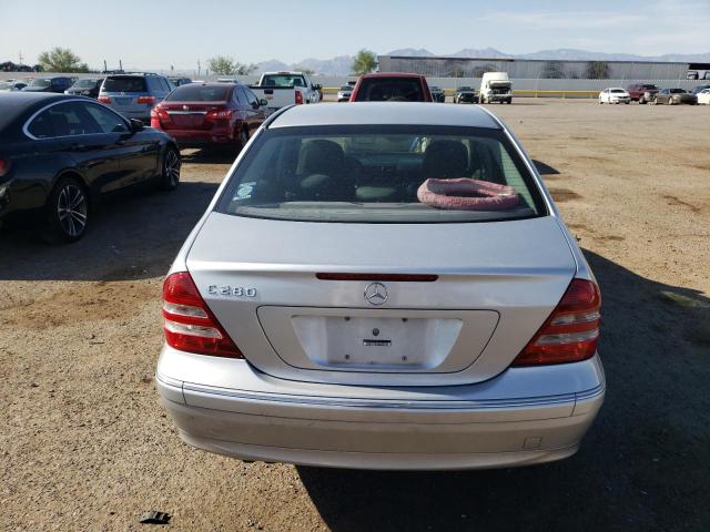 WDBRF54H77A935716 - 2007 MERCEDES-BENZ C 280 SILVER photo 6