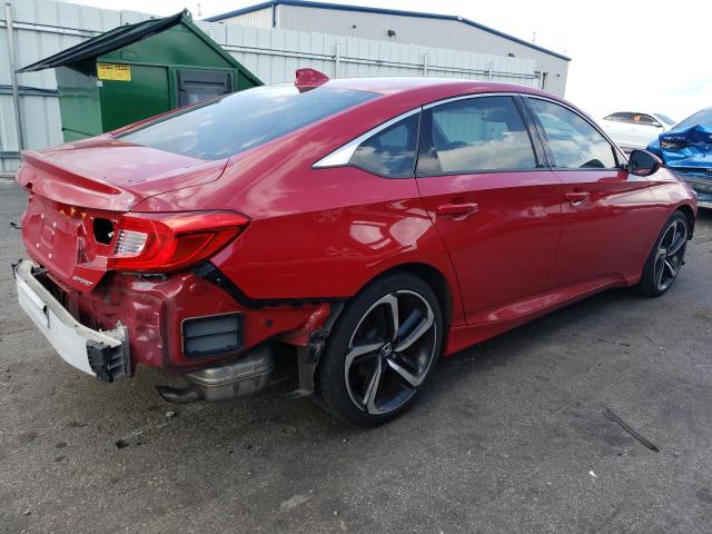 1HGCV1F30JA137734 - 2018 HONDA ACCORD SPORT RED photo 3