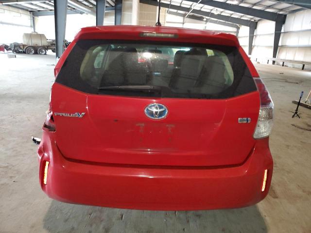 JTDZN3EU6HJ071635 - 2017 TOYOTA PRIUS V RED photo 6