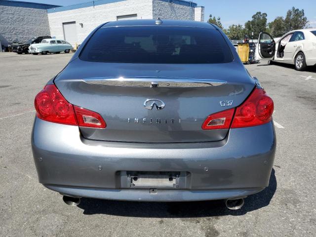 JN1CV6AP2DM725355 - 2013 INFINITI G37 BASE GRAY photo 6