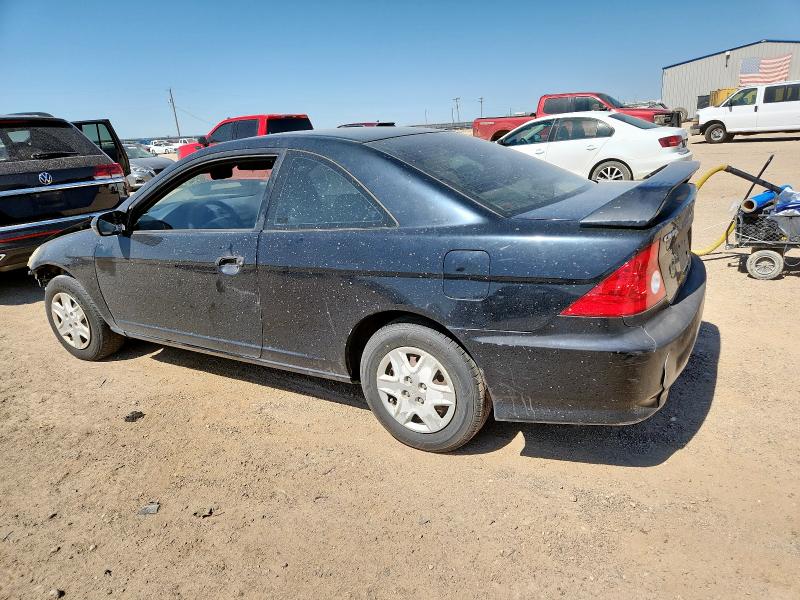 1HGEM211X4L083228 - 2004 HONDA CIVIC DX VP BLACK photo 2