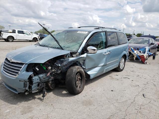 2A4RR7DX0AR322281 - 2010 CHRYSLER TOWN & COU LIMITED BLUE photo 1