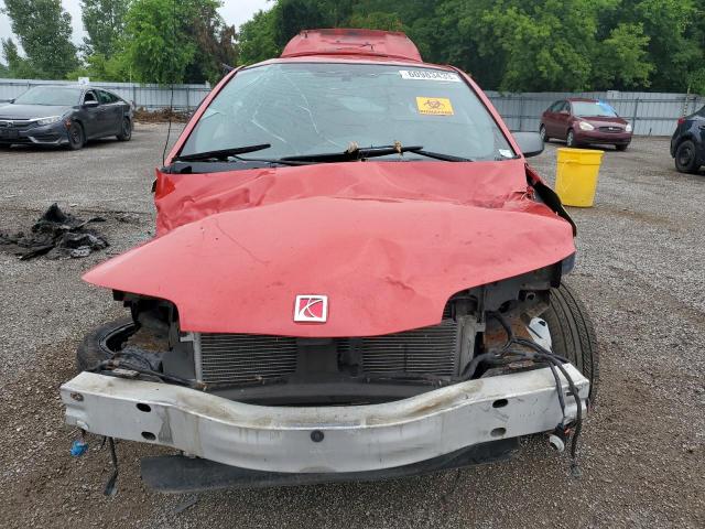 1G8AW15B37Z168072 - 2007 SATURN ION LEVEL 3 RED photo 5