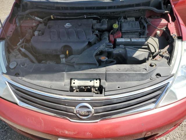 3N1BC1AP3AL390598 - 2010 NISSAN VERSA S RED photo 11