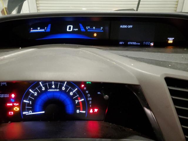 2HGFG3B93CH524022 - 2012 HONDA CIVIC EXL BLACK photo 9