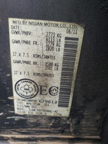 5N1AR1NBXBC629613 - 2011 NISSAN PATHFINDER S GRAY photo 10