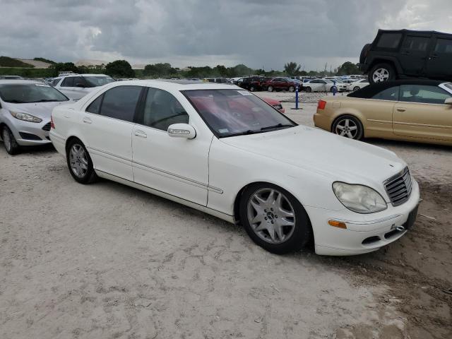 WDBNG70J13A317141 - 2003 MERCEDES-BENZ S 430 WHITE photo 4