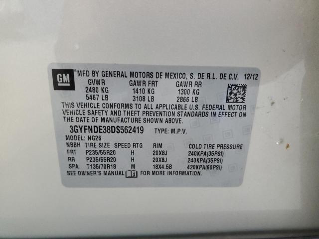 3GYFNDE38DS562419 - 2013 CADILLAC SRX PERFORMANCE COLLECTION Beżowy zdjęcie 14