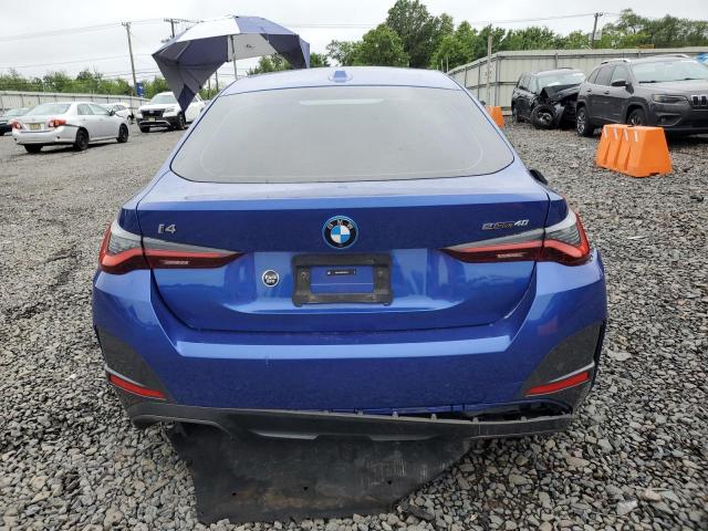 WBY73AW04RFR49109 - 2024 BMW I4 EDRIVE 40 BLUE photo 6