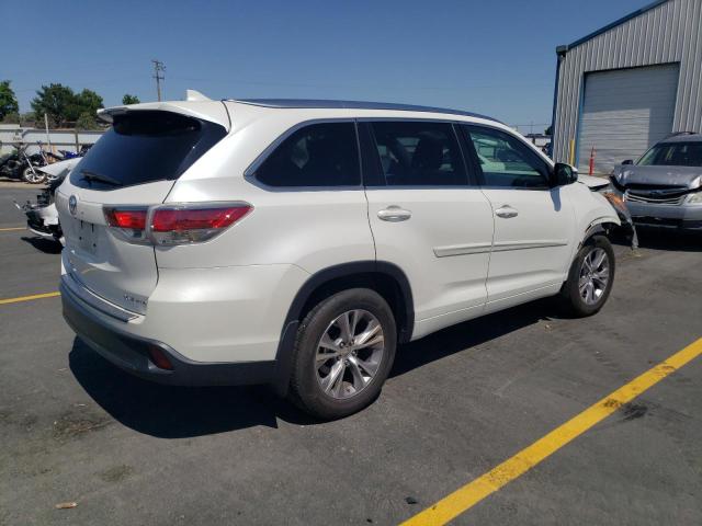5TDJKRFHXFS221210 - 2015 TOYOTA HIGHLANDER XLE WHITE photo 3