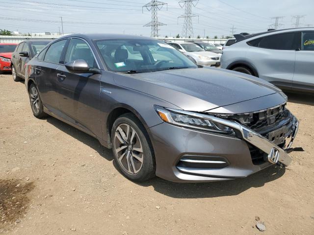 1HGCV3F11KA006047 - 2019 HONDA ACCORD HYBRID GRAY photo 4