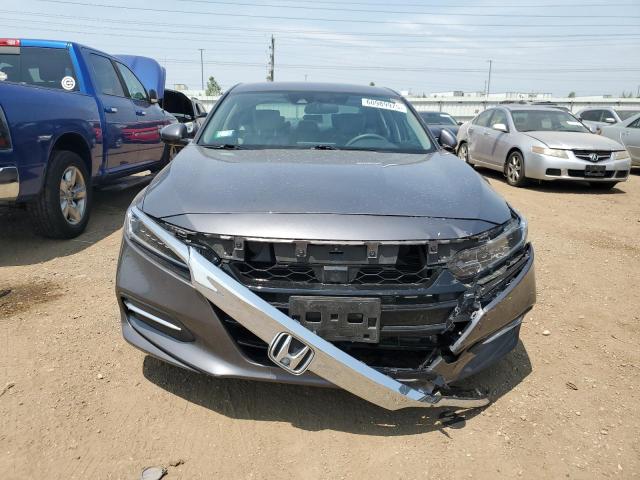 1HGCV3F11KA006047 - 2019 HONDA ACCORD HYBRID GRAY photo 5