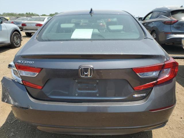 1HGCV3F11KA006047 - 2019 HONDA ACCORD HYBRID GRAY photo 6