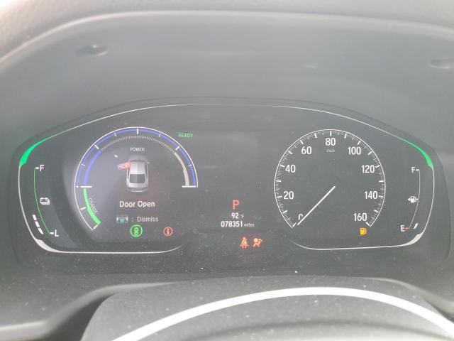 1HGCV3F11KA006047 - 2019 HONDA ACCORD HYBRID GRAY photo 9