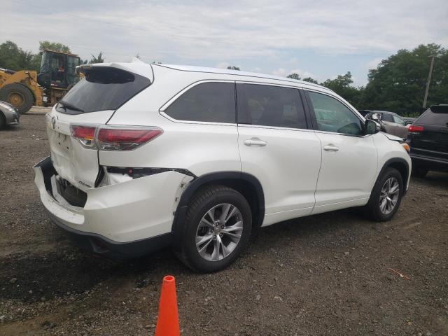 5TDJKRFH6ES044590 - 2014 TOYOTA HIGHLANDER XLE Weiß Foto 3