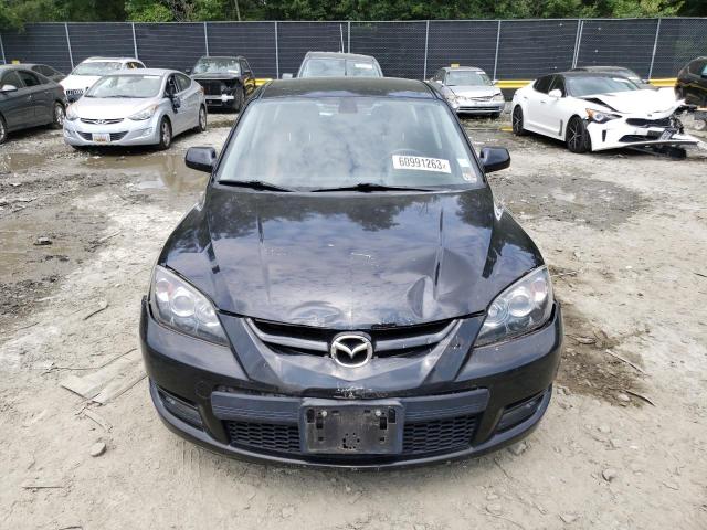 JM1BK34M191214312 - 2009 MAZDA SPEED 3 BLACK photo 5