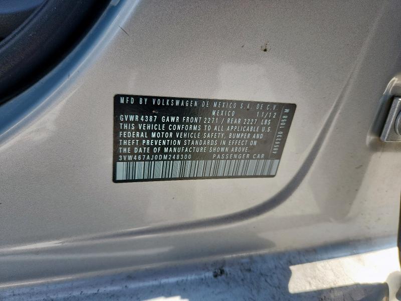 3VW467AJ0DM248300 - 2013 VOLKSWAGEN JETTA GLI 银色 照片 13