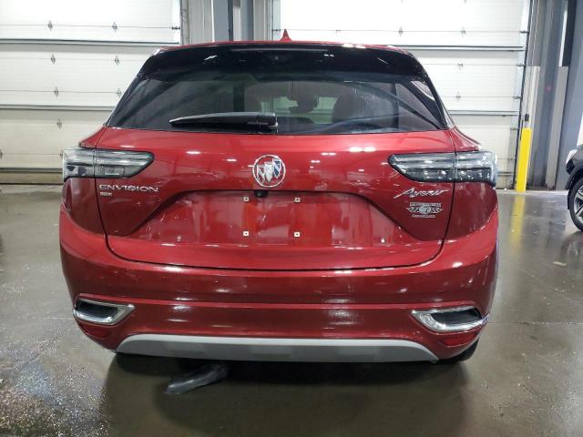 LRBFZSR44MD180002 - 2021 BUICK ENVISION AVENIR RED photo 6