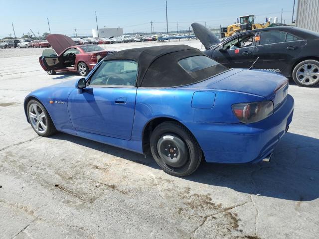 JHMAP21428S002294 - 2008 HONDA S2000 BLUE photo 2