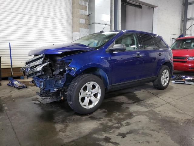 2FMDK4GC8EBB75990 - 2014 FORD EDGE SE BLUE photo 1