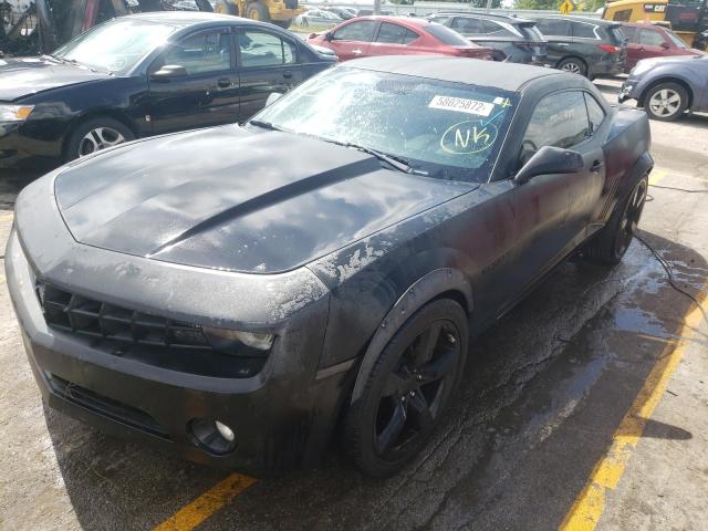 2G1FB1EV5A9137109 - 2010 CHEVROLET CAMARO LT BLACK photo 2