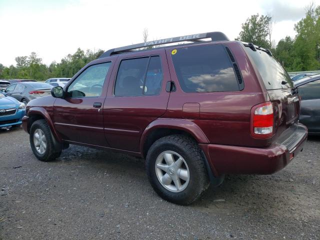 JN8DR09Y92W726797 - 2002 NISSAN PATHFINDER LE RED photo 2