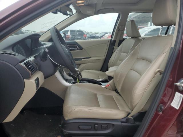 1HGCR3F93GA026849 - 2016 HONDA ACCORD TOURING BURGUNDY photo 7