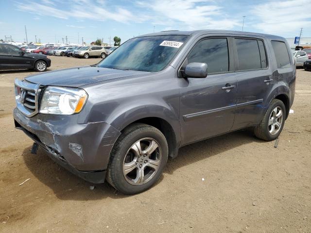 5FNYF4H58FB037879 - 2015 HONDA PILOT EXL GRAY photo 1