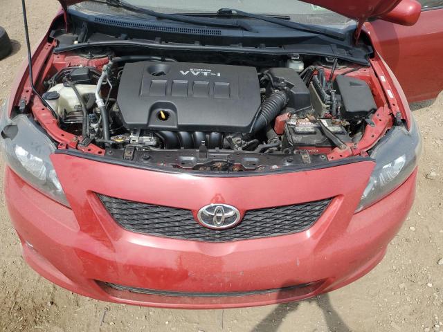 1NXBU4EE5AZ334765 - 2010 TOYOTA COROLLA BASE წითელი ფოტო 11