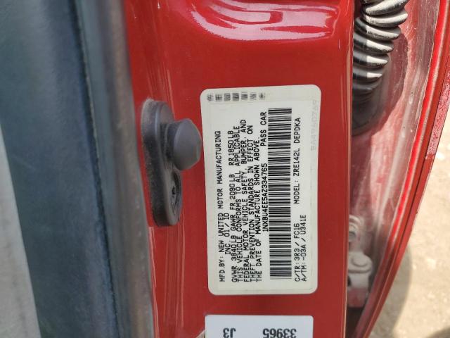 1NXBU4EE5AZ334765 - 2010 TOYOTA COROLLA BASE წითელი ფოტო 12