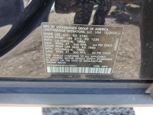 1V2GNPE83PC010097 - 2023 VOLKSWAGEN ID.4 PRO S შავი ფოტო 13