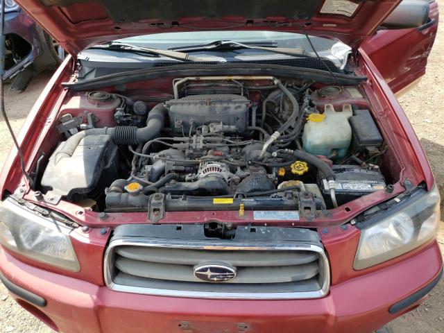 JF1SG65653H758285 - 2003 SUBARU FORESTER 2.5XS წითელი ფოტო 11