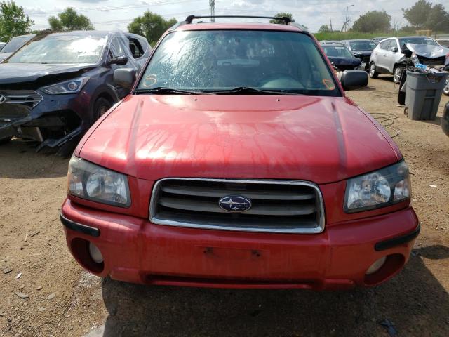 JF1SG65653H758285 - 2003 SUBARU FORESTER 2.5XS წითელი ფოტო 5