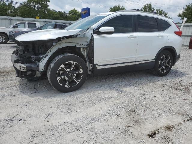 7FARW1H92KE014599 - 2019 HONDA CR-V TOURING WHITE photo 1